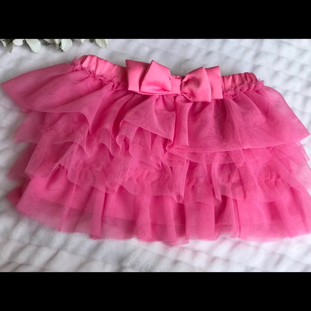 Little girl pink skirt
